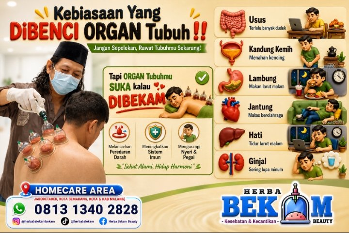 Terapi Bekam Modern Kian Diminati, Muhamad Ikrom Hadirkan Layanan Homecare untuk Masyarakat Kendal, Semarang dan Salatiga