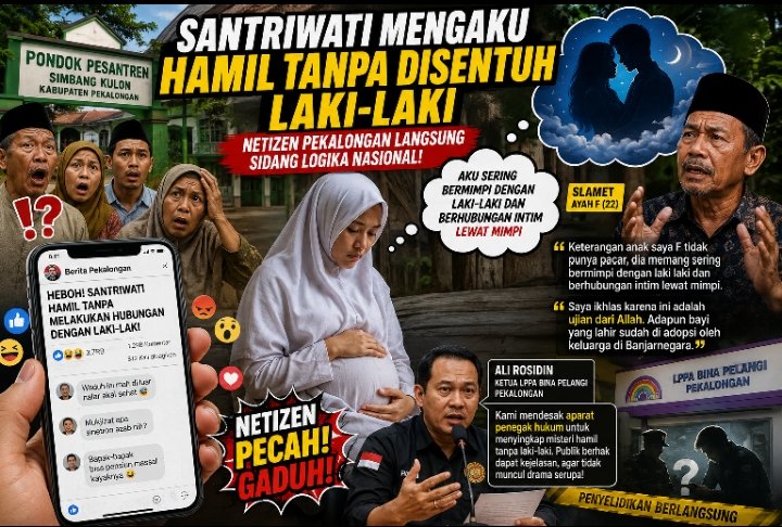 Heboh Santriwati Mengaku Hamil Tanpa Disentuh Laki-Laki, Netizen Pekalongan Langsung Sidang Logika Nasional