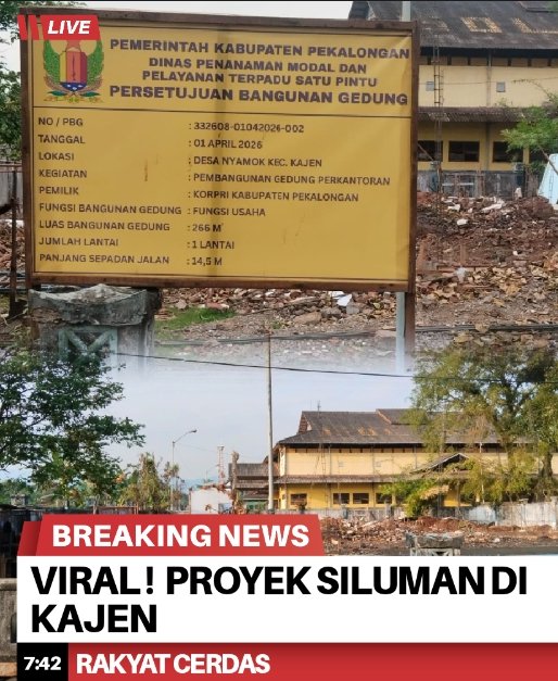 Pembangunan Gedung di Kajen Disorot, Papan Proyek Hilang Usai Viral