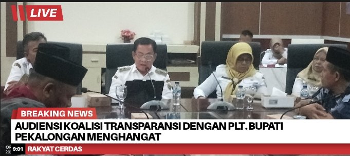 Audiensi Koalisi Transparansi dengan Plt. Bupati Pekalongan Menghangat, Status Kepemimpinan hingga Tata Kelola Aset Disorot