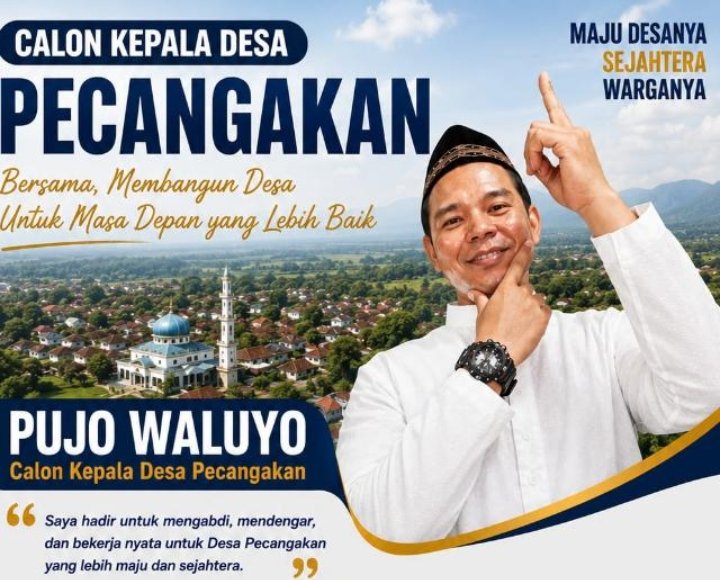 Pujo Waluyo Siap Maju Pilkades Pecangakan 2026, Usung Pemerataan Pembangunan dan Tata Kelola Desa yang Transparan