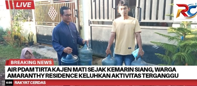 Air PDAM Tirta Kajen Mati Sejak Kamis Siang, Warga Amaranthy Residence Keluhkan Pelayanan
