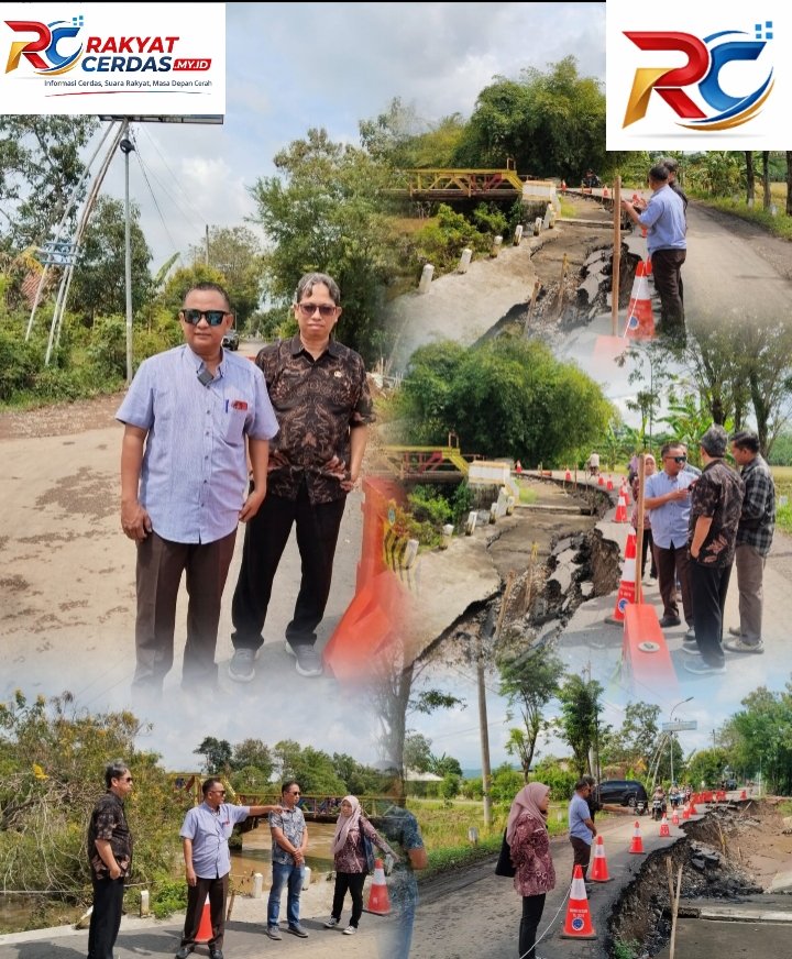 Wakil Ketua DPRD Pekalongan Turun Langsung Cek Jalan Ambles di Pantianom, Warga Minta Penanganan Cepat