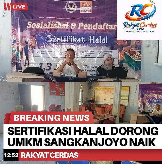 Sosialisasi Sertifikasi Halal Dorong UMKM Sangkanjoyo Naik Kelas