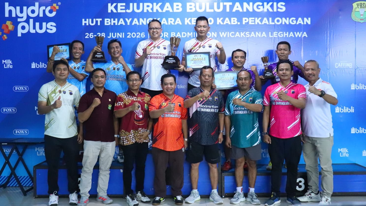 Kapolres dan Wakapolres Kompak Raih Juara, Tim Polres Pekalongan Sabet Gelar Terbaik Eksebisi Antar Instansi Bhayangkara Cup 2026