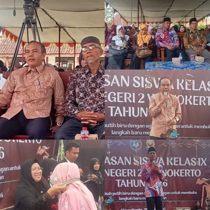 Pelepasan Siswa SMP Negeri 2 Wonokerto 2026 Berlangsung Khidmat, Kadindik Tekankan Pendidikan Berkarakter dan Kesetaraan Akses Sekolah