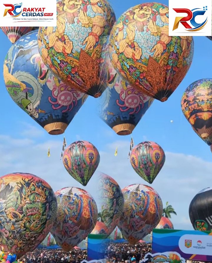 Festival Mudik Balon Udara Wonosobo Diserbu Warga, Alun-Alun Dipadati Ribuan Pengunjung