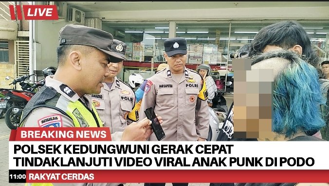 Polsek Kedungwuni Gerak Cepat Tindaklanjuti Video Viral Anak Punk di TL Podo