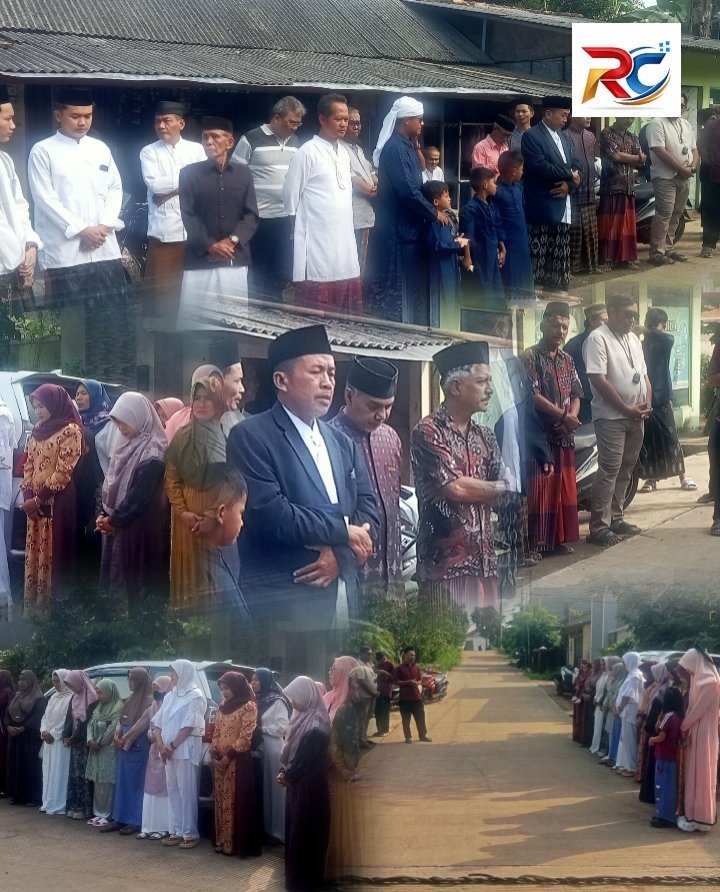 Halal Bihalal Usai Sholat Idul Fitri, Warga RT 02 RW 08 Mekar Agung Perkuat Kebersamaan