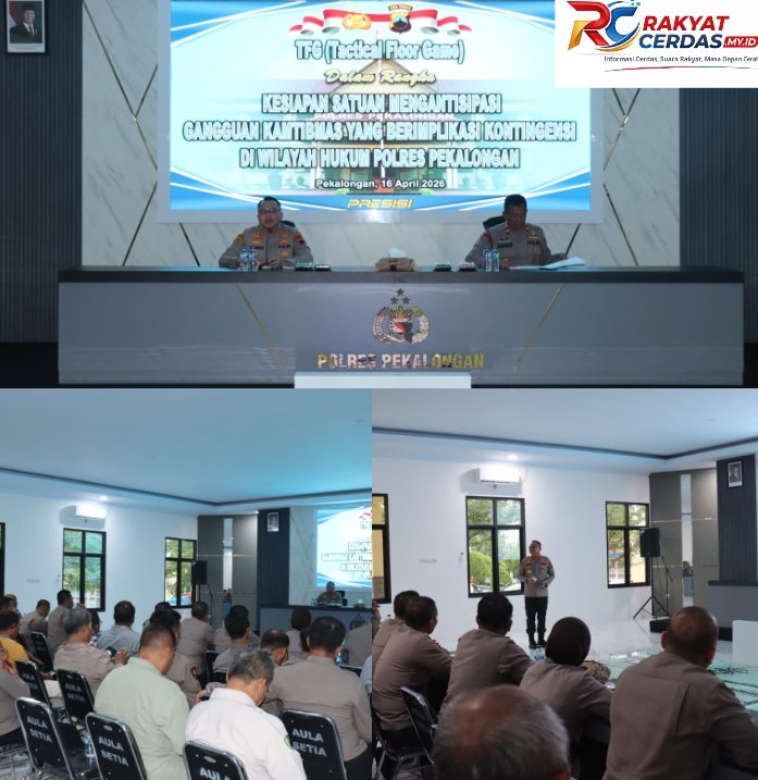 Polres Pekalongan Matangkan Kesiapan TFG Sispamkota Jelang May Day