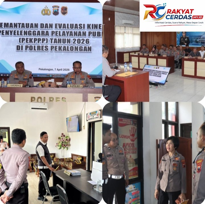 Rorena Polda Jateng Lakukan Asistensi dan Evaluasi Pelayanan Publik di Polres Pekalongan